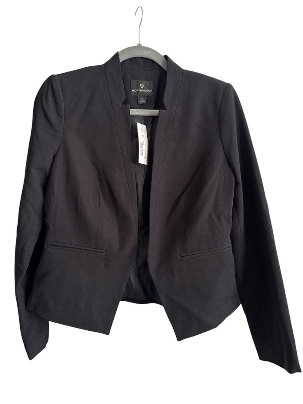 Worthington Black Open-Front Women's Blazer Jacket